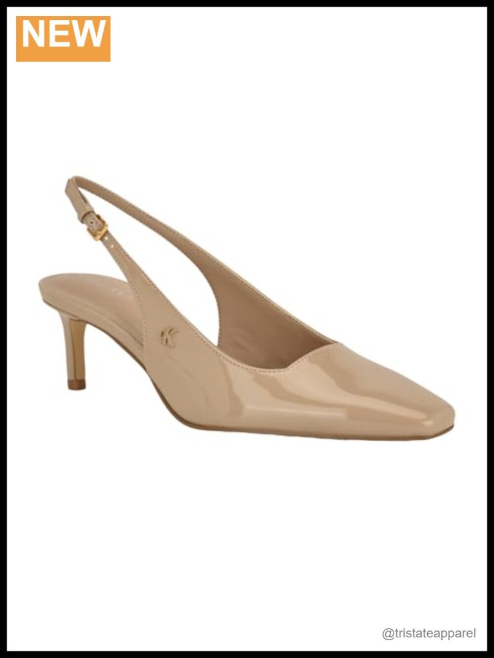 Kitten Heel Pump with Buckle Adjustable Ankle Strap